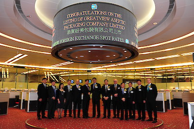 in 2010, the company was listed on the main board of the hong kong stock exchange